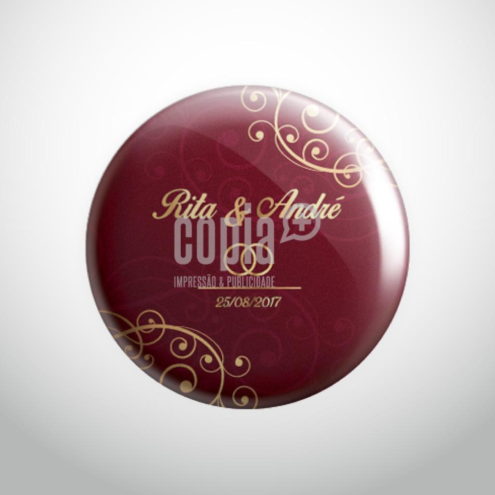 crachá casamento modelo 5