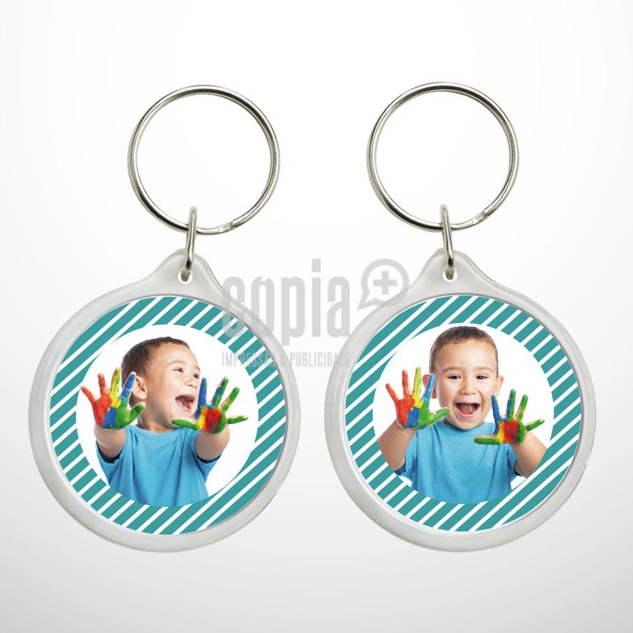 porta-chaves acrílico redondo modelo 14