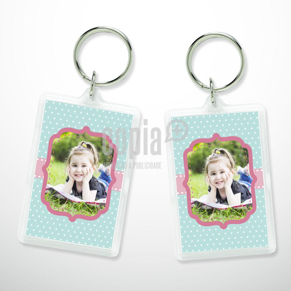 porta-chaves acrílico retangular modelo 10