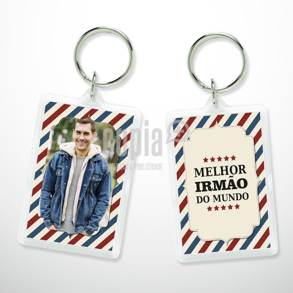porta-chaves acrílico retangular modelo 6