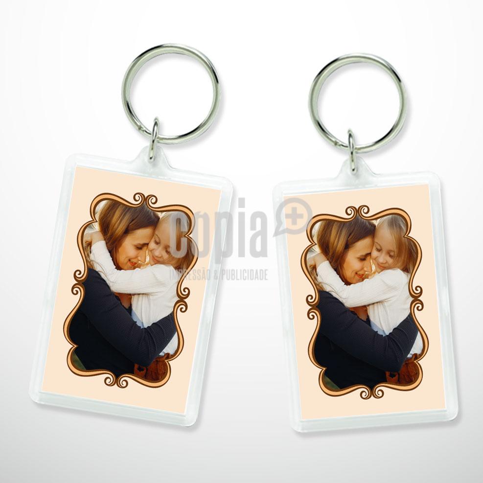 porta-chaves acrílico retangular modelo 7