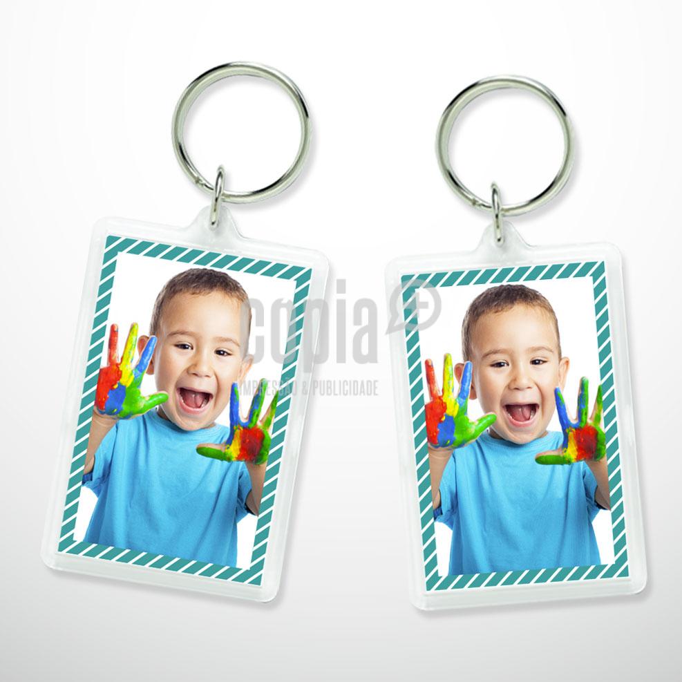 porta-chaves acrílico retangular modelo 8