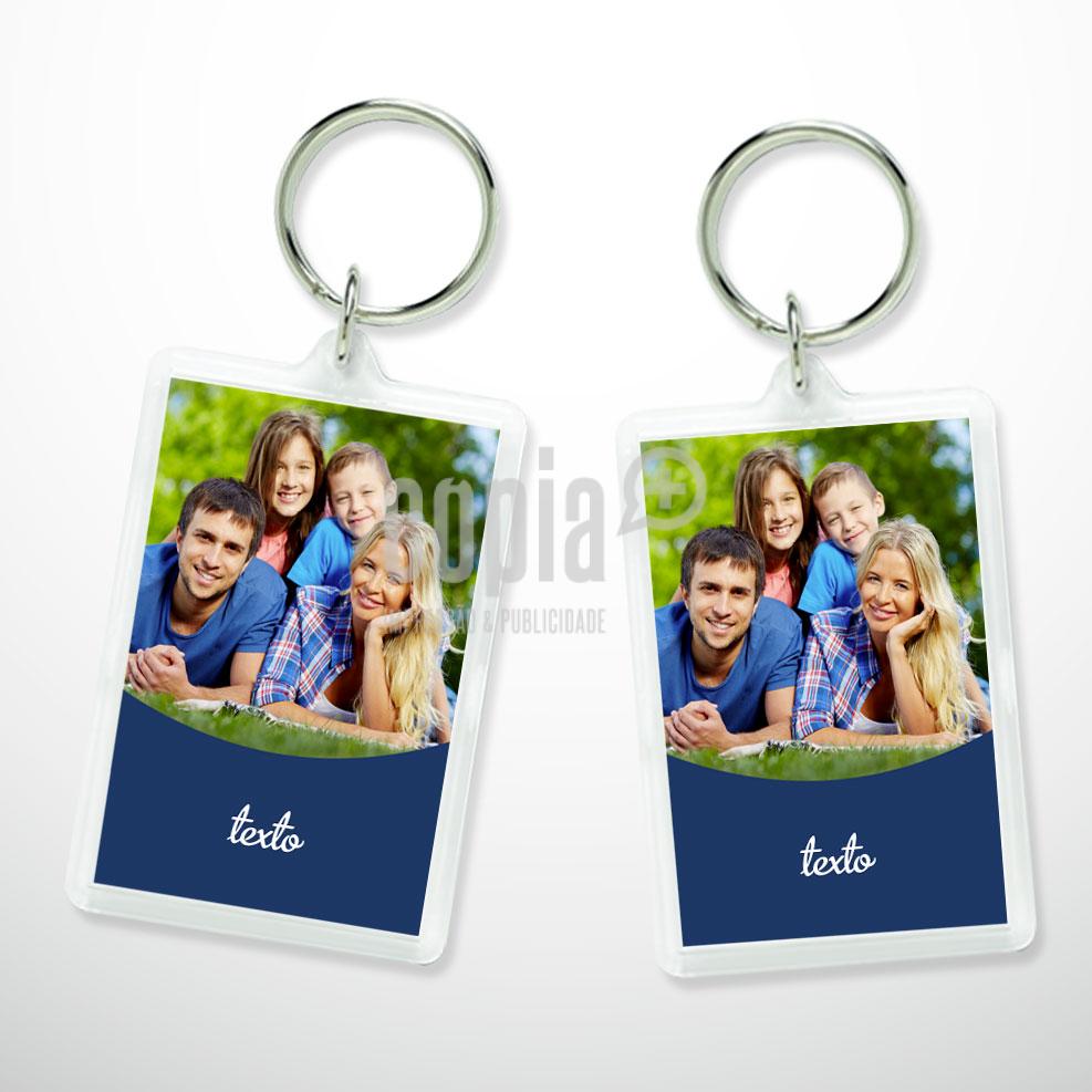 porta-chaves acrílico retangular modelo 9