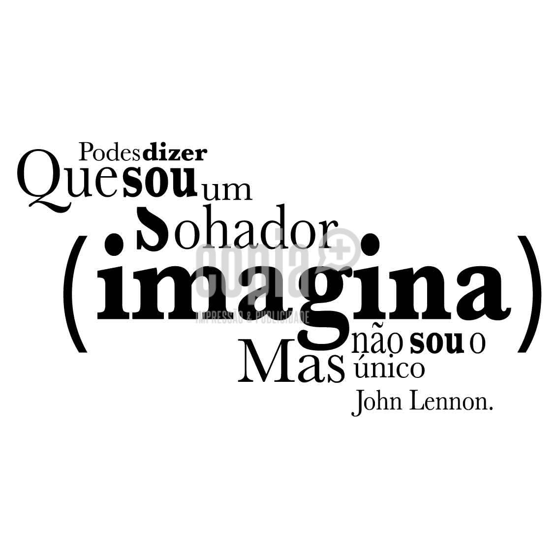 Wall Letter - Podes dizer que sou um sonhador - Image 2