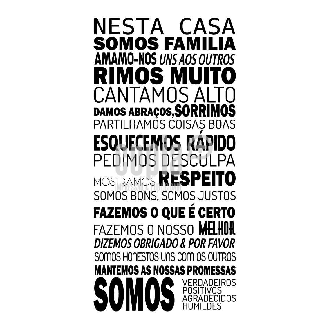 Wall Letter - "Nesta casa somos família" - Image 2