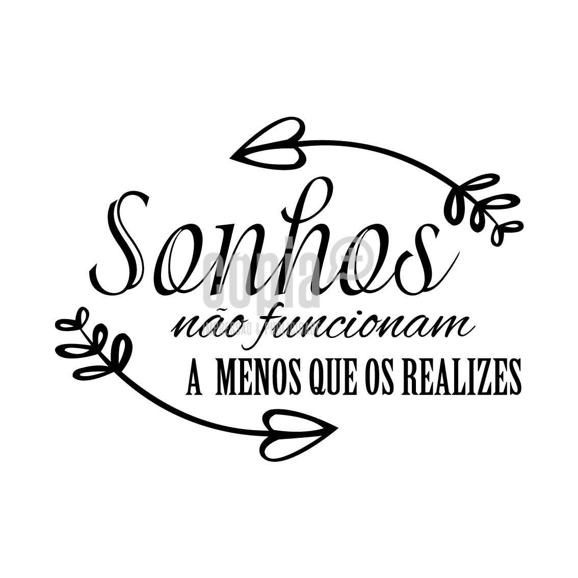 Wall Letter - "Sonhos não funcionam a menos que os realizes" - Image 2