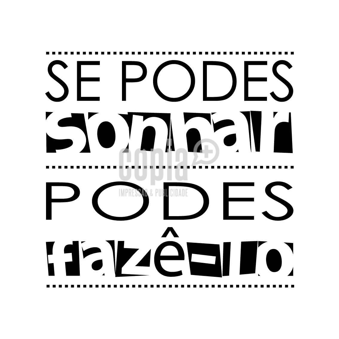 Wall Letter - "Se podes sonhar, podes fazê-lo" - Image 2
