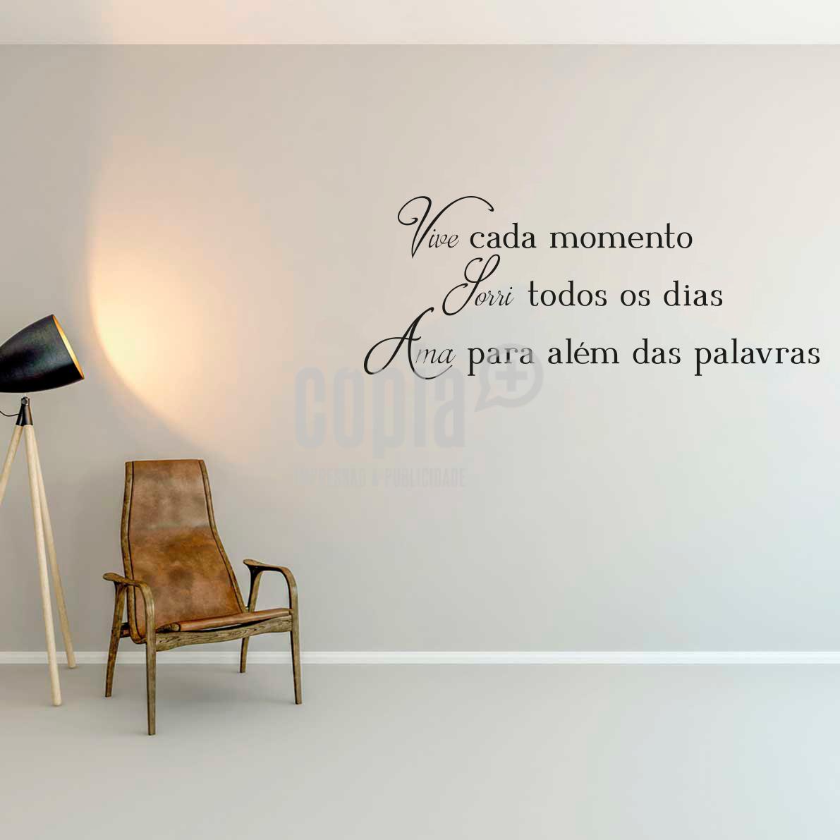 Wall Letter - "Vive cada momento..."