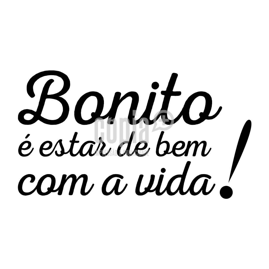 Wall Letter - Bonito é estar de bem com a vida! - Image 2
