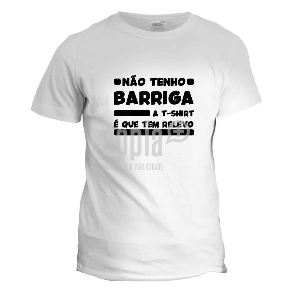 t-shirt não tenho barriga a t-shirt é que tem relevo mod.124