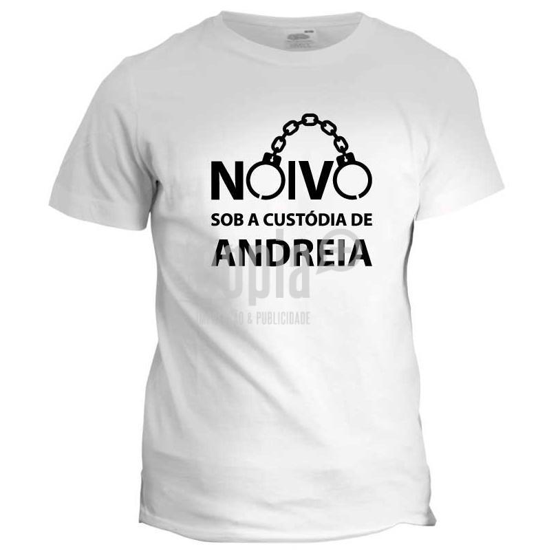t-shirt noivo sob custódia despedida solteiro mod.33