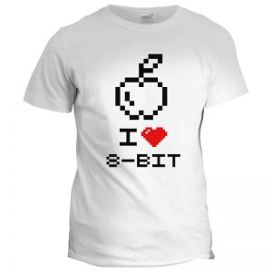 t-shirt i love 8 bit mod.79