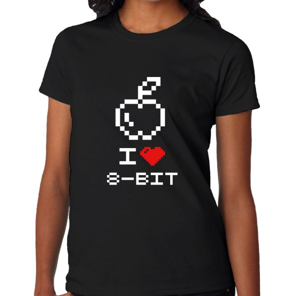 t-shirt i love 8 bit mod.79