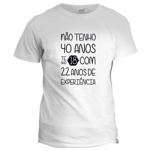 tshirt copiamais anos de experiencia mod7