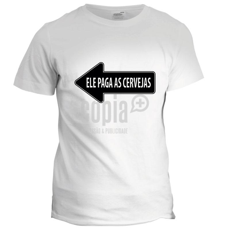 ele paga as cervejas t-shirt cópia+ viana do castelo mod.17