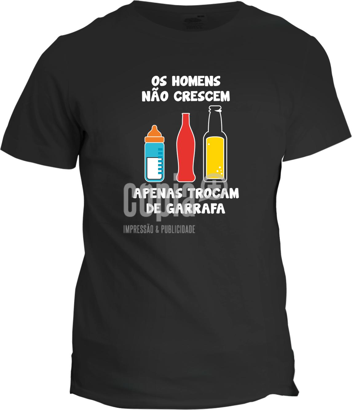 T-shirt - Os homens não crescem, apenas trocam de garrafa - Image 2