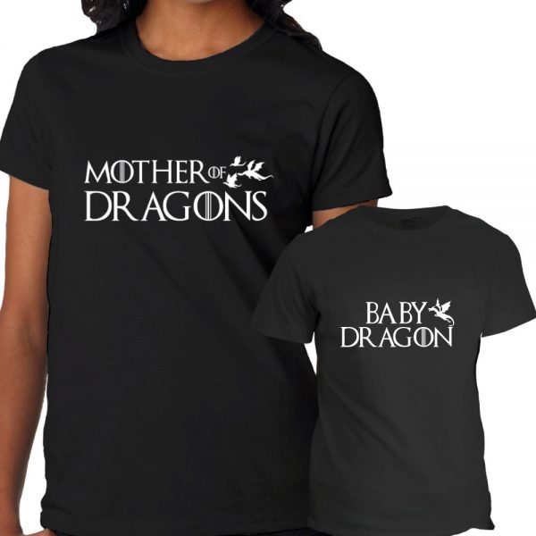 conjunto tshirt mother dragons game of thrones mod.91