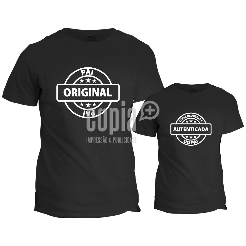 conjunto tshirts pai original cópia reduzida mod.92