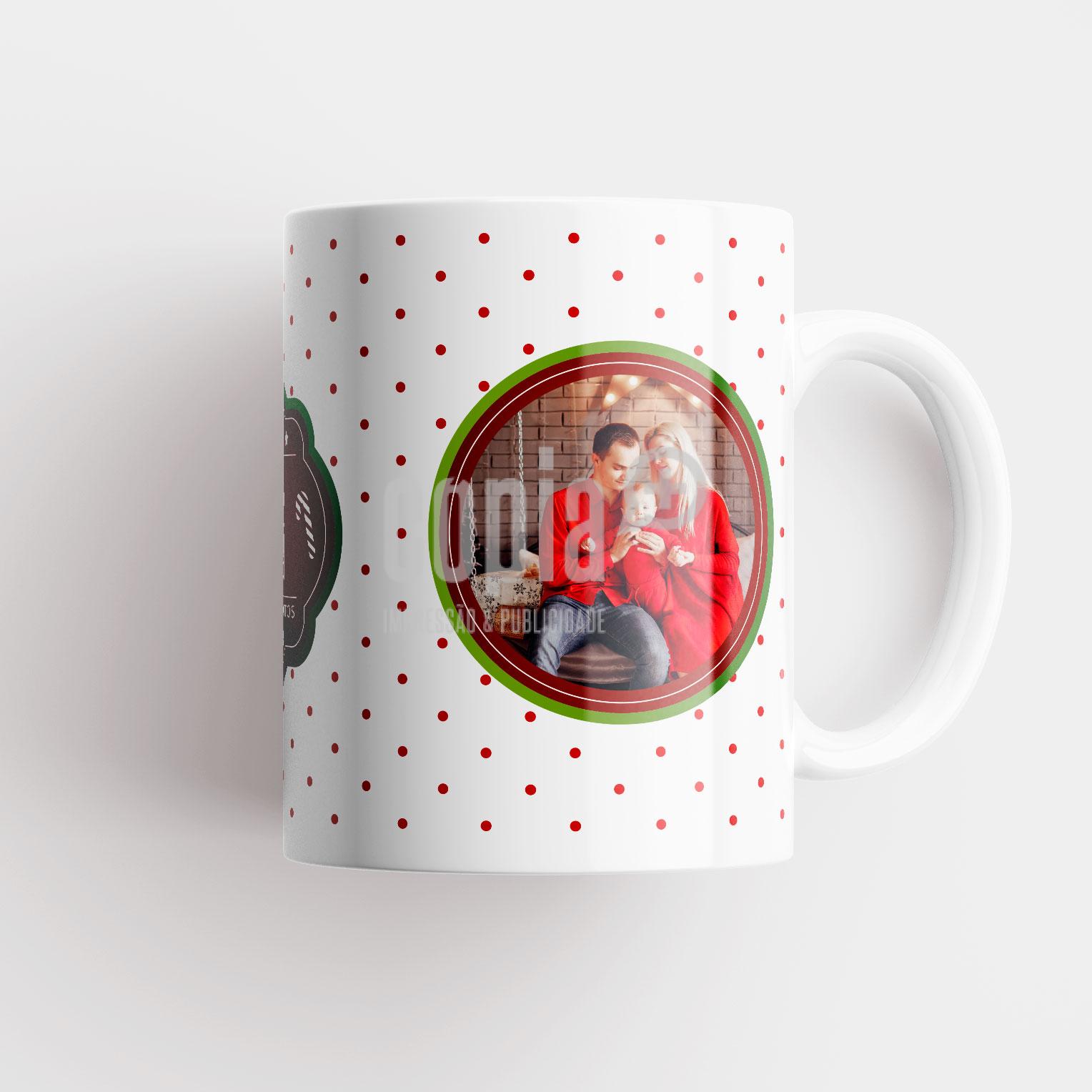 Caneca mod69 natal feliz natal cópia+ viana do castelo impressão presente