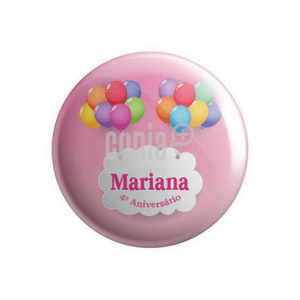 crachá aniversário modelo 9