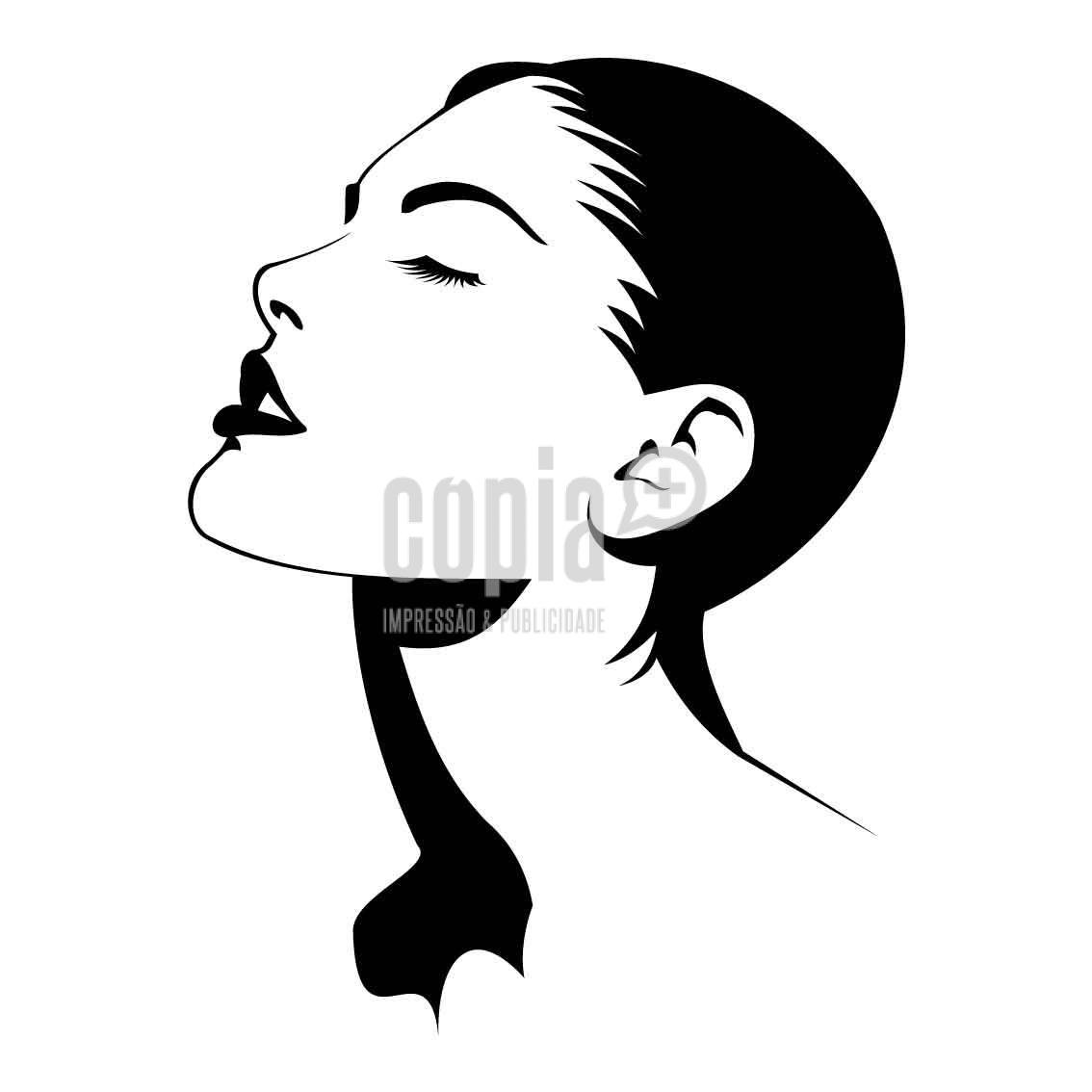 Wall Sticker Silhueta Mulher - Image 2