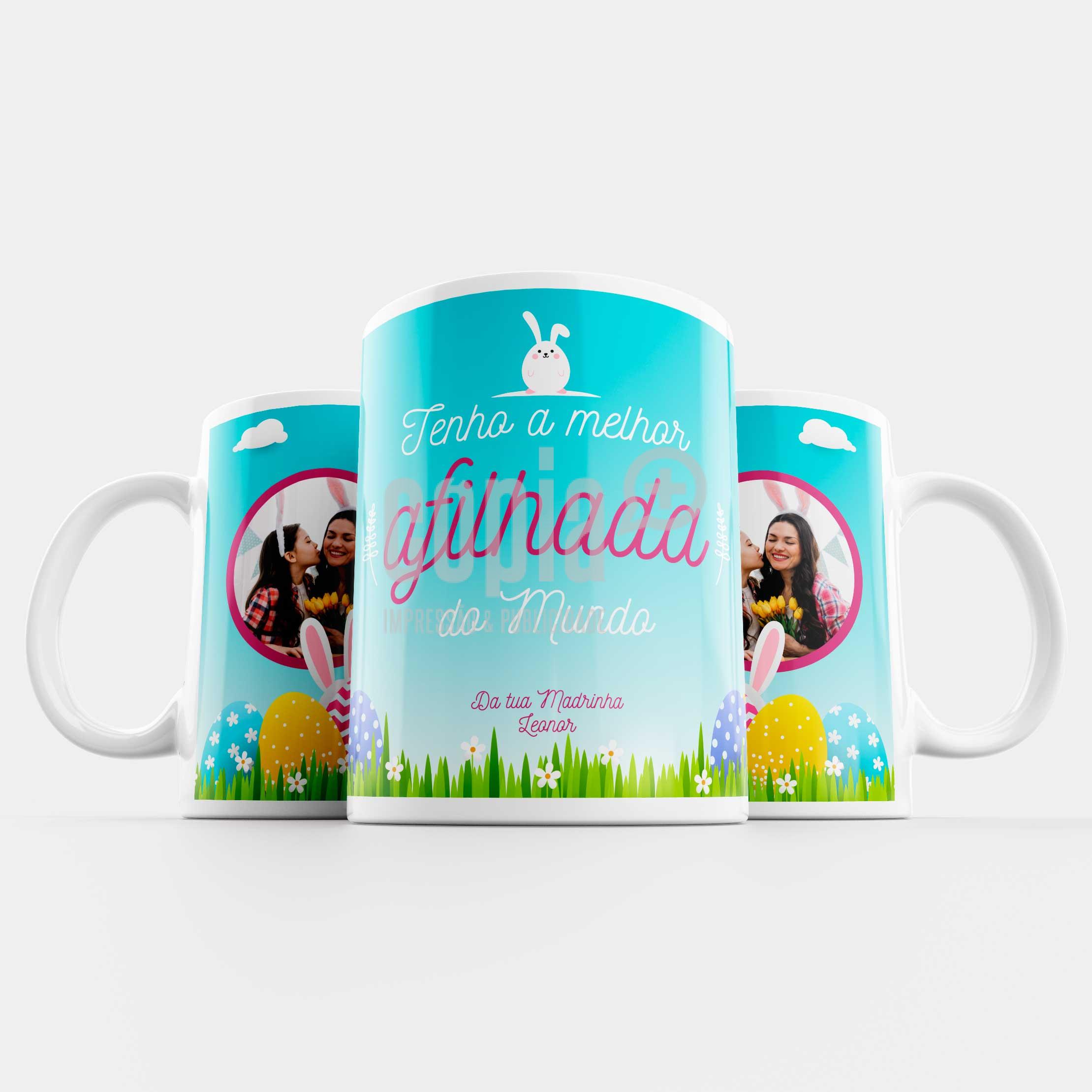 Caneca Páscoa 101 Cópia+ viana do castelo tenho a melhor afilhada do mundo