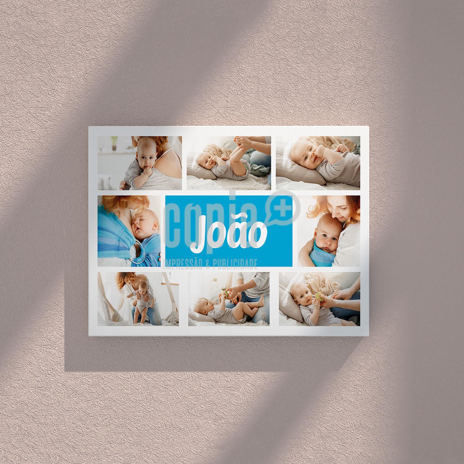 Tela Canvas - 8 fotografias (menino)