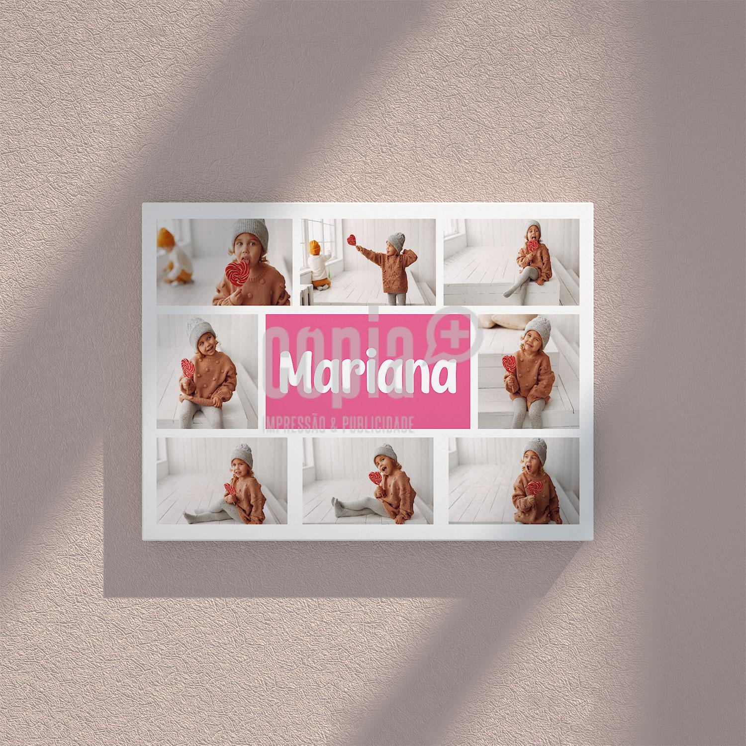 Tela Canvas - 8 fotografias (menina)