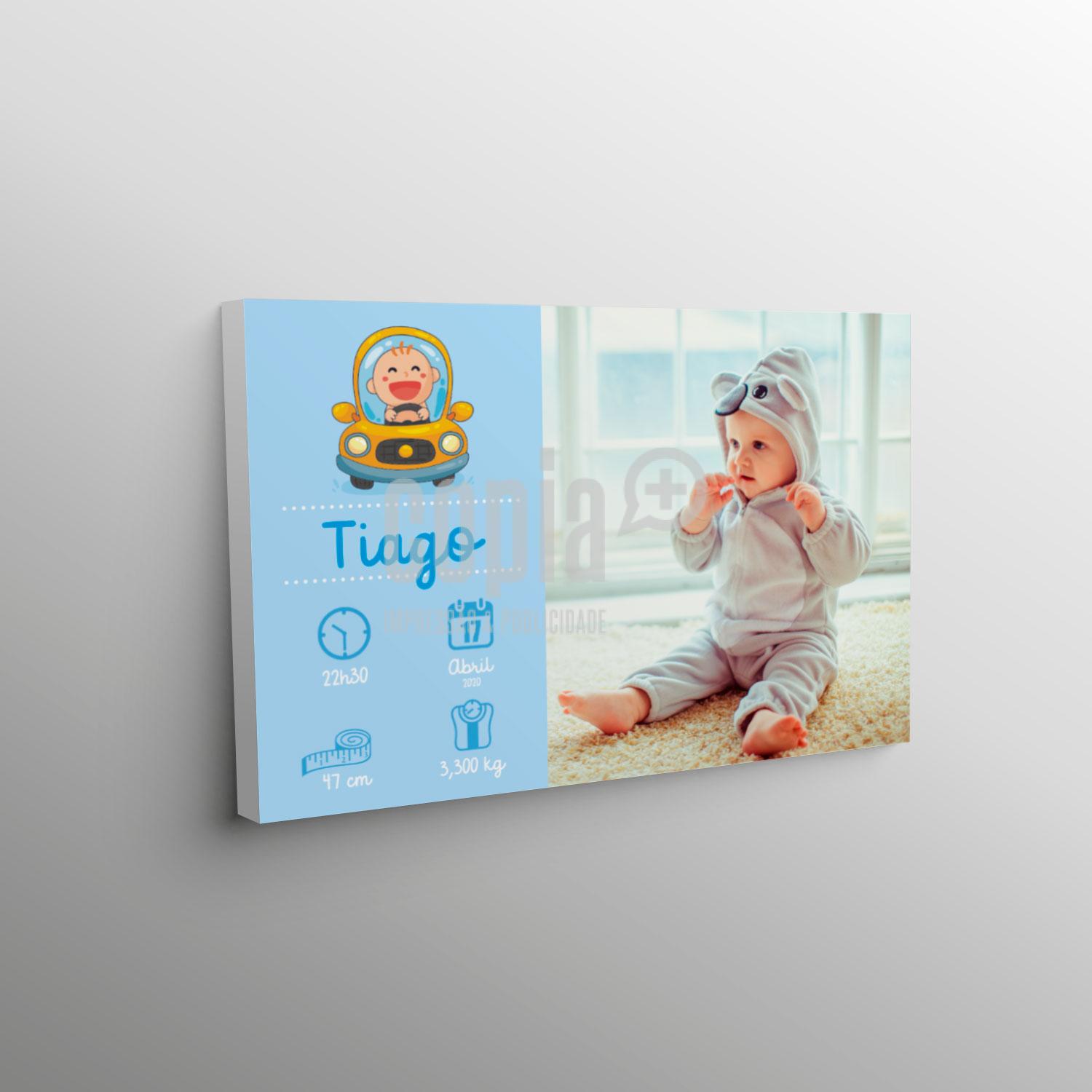 tela canvas dados nascimento menino mod21