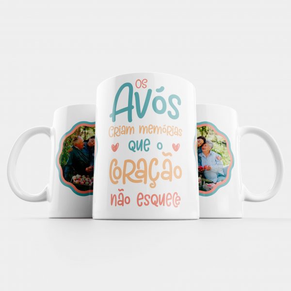 Caneca os avós criam memórias que o coração não esquece 114