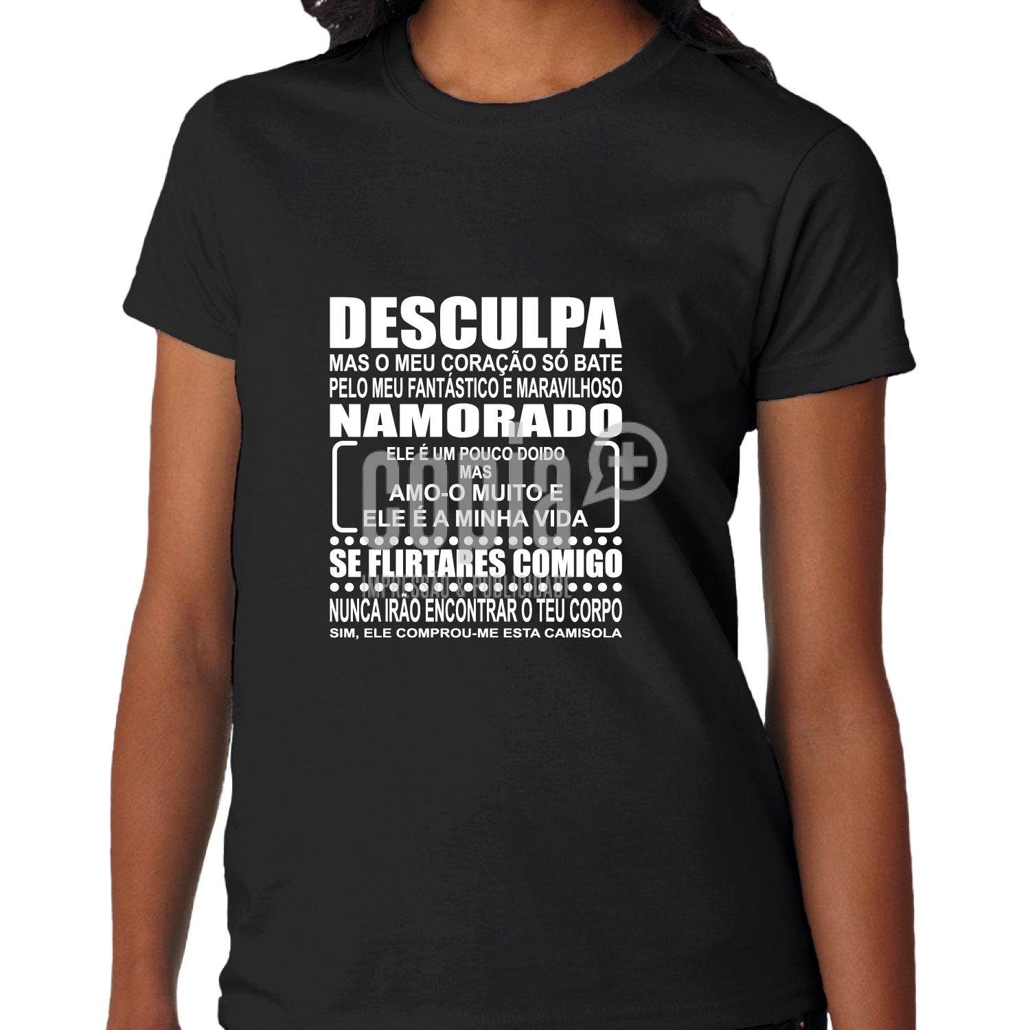 tshirt o meu coração só bate pelo... cópiamais