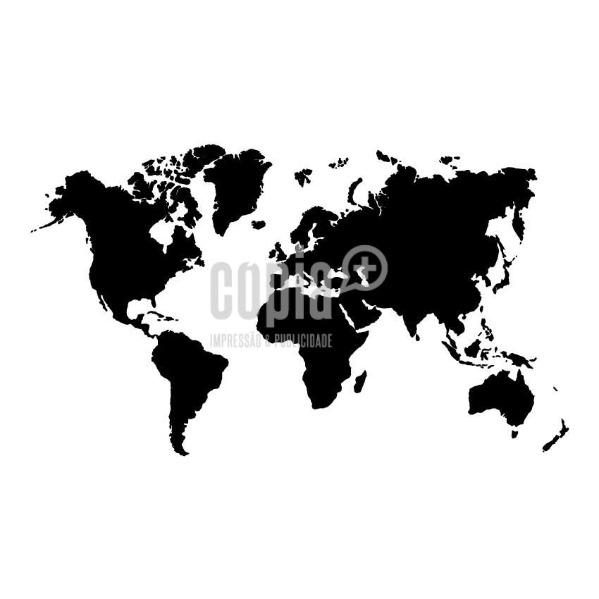 WALL STICKER MPA AMUNDO WORLD MAP ATLAS MOD.50