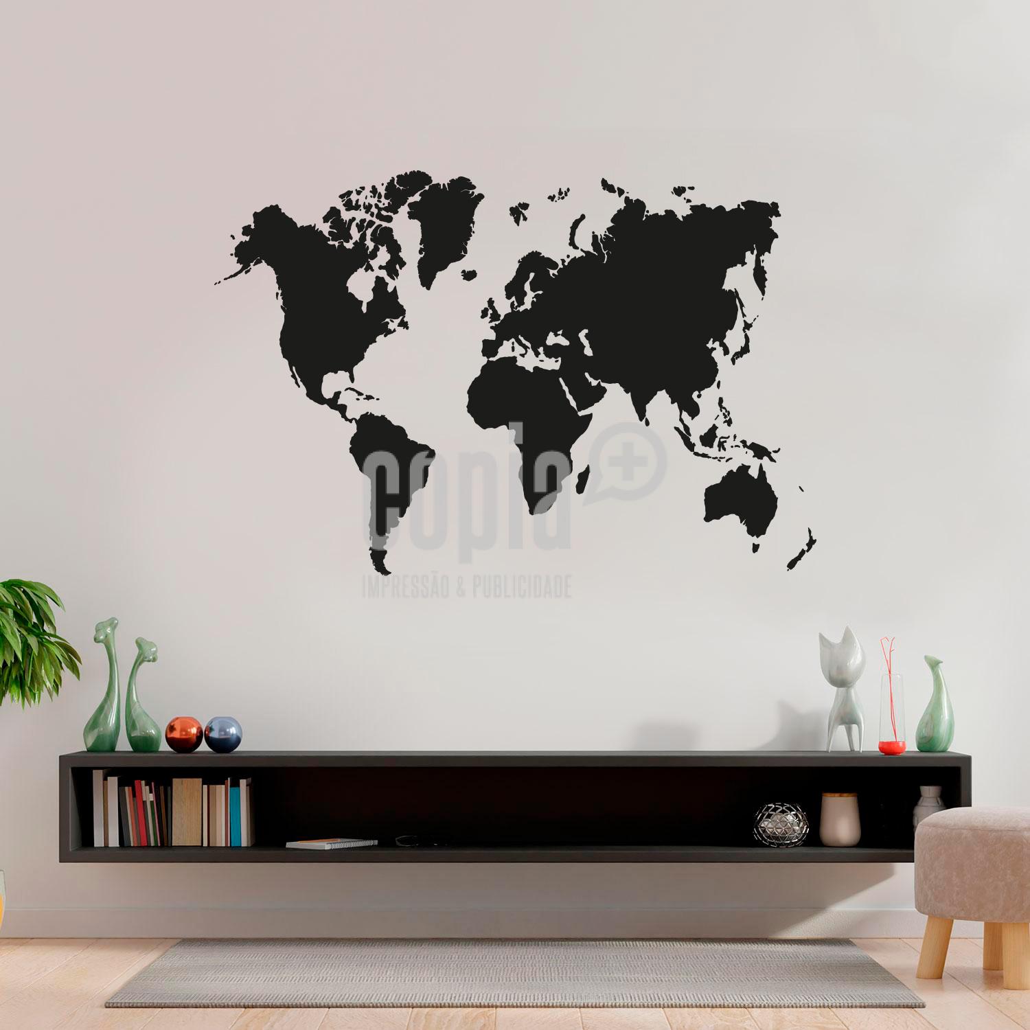 WALL STICKER MPA AMUNDO WORLD MAP ATLAS MOD.50