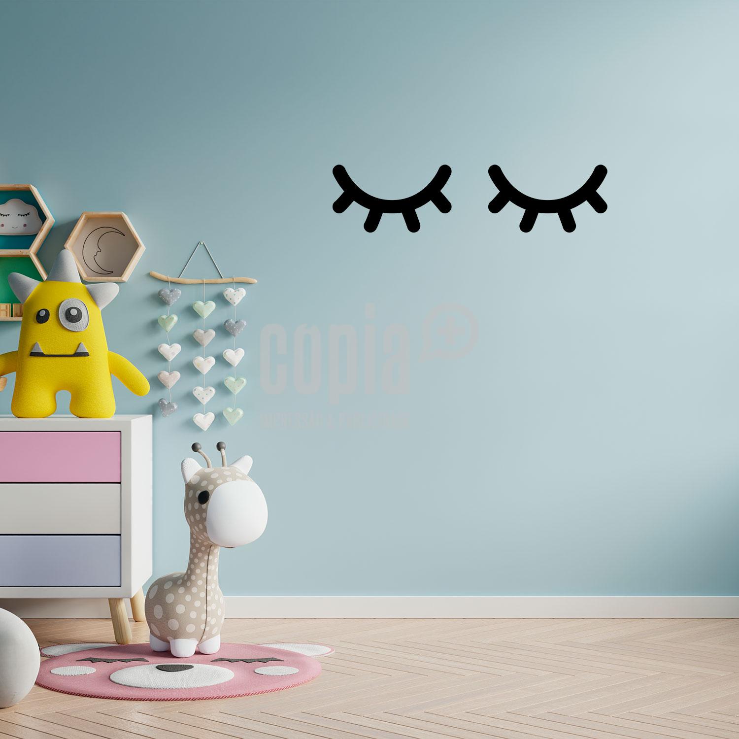 wall sticker copiamais pestanas mod.52