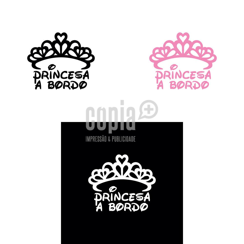 Autocolante carro pincesa a bordo copiamais mod.11