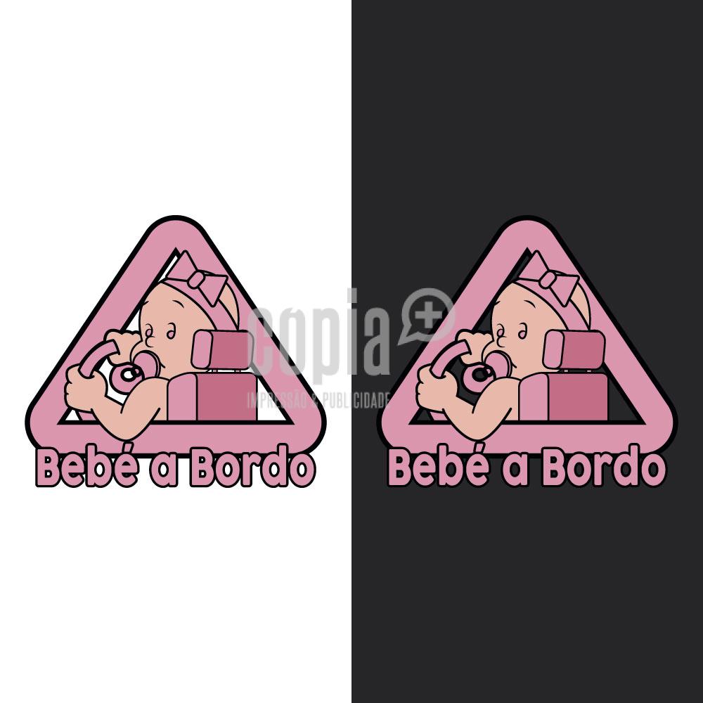 autocolante viatura bebé a bordo meninas copiamais mod.4