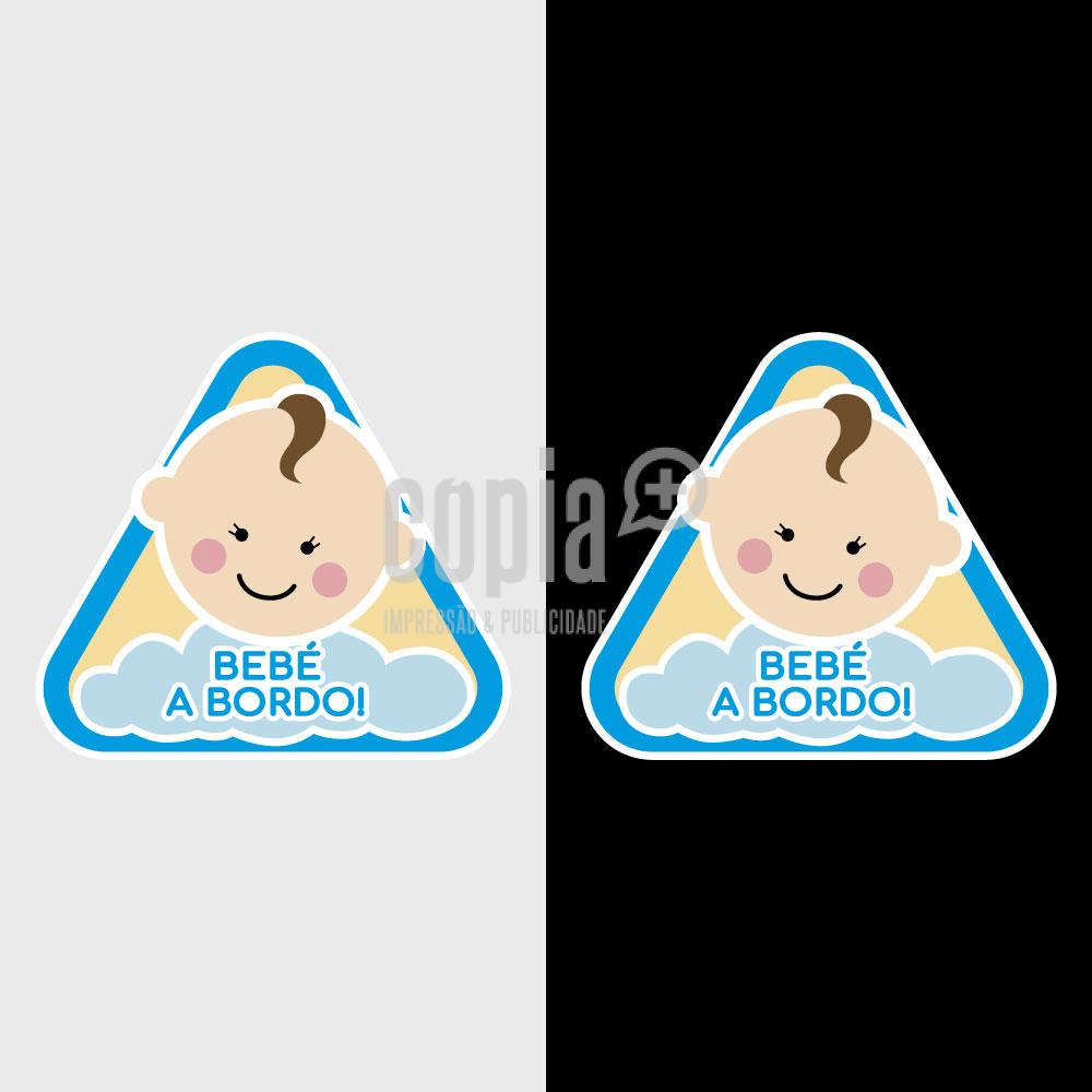 Adesivo carro bebé a bordo menino copiamais mod.6