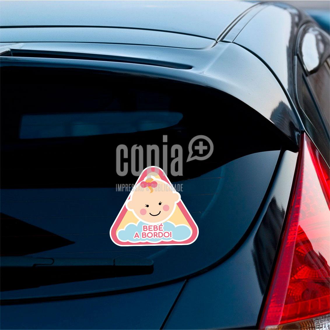 adesivo viatura bebé a bordo menina copiamais mod.7