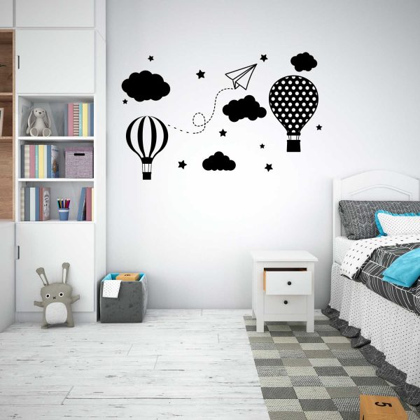 Wall sticker balão ar quente criança cópia+ viana do castelo mod.63