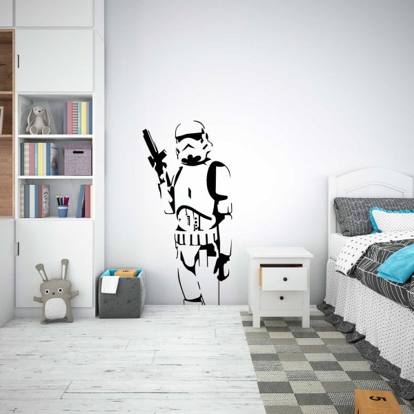 wall sticker Stormtrooper star wars copiamais viana do castelo mod.55