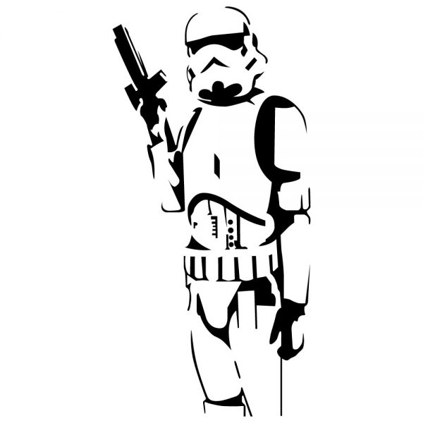 wall sticker Stormtrooper star wars copiamais viana do castelo mod.55