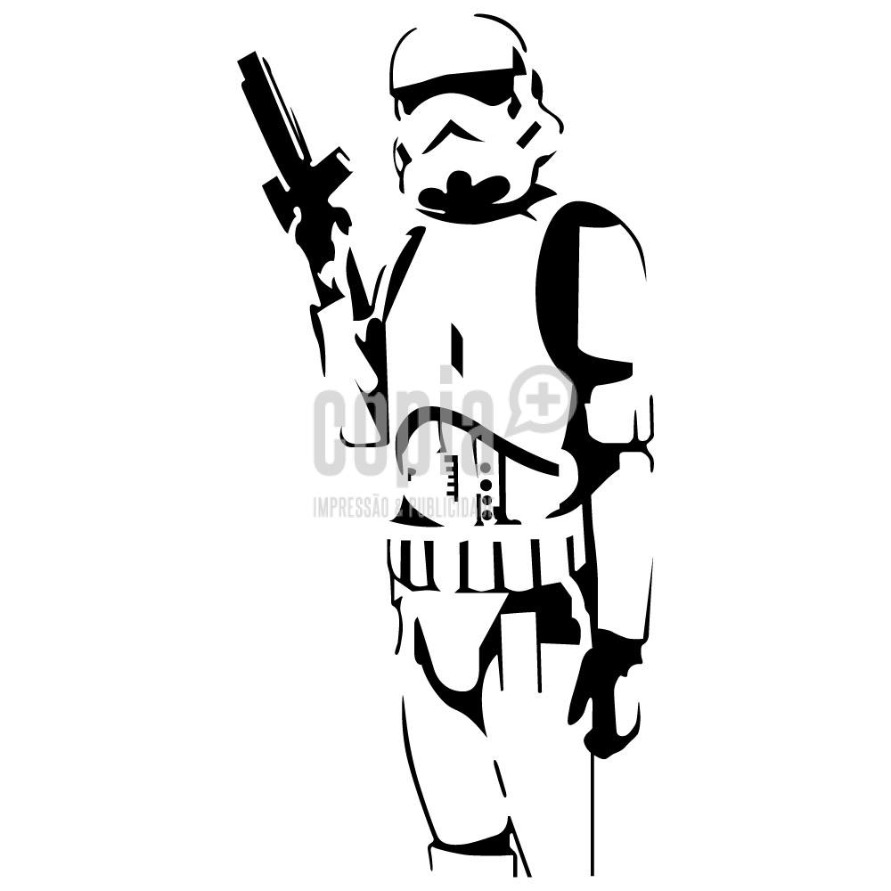 wall sticker Stormtrooper star wars copiamais viana do castelo mod.55