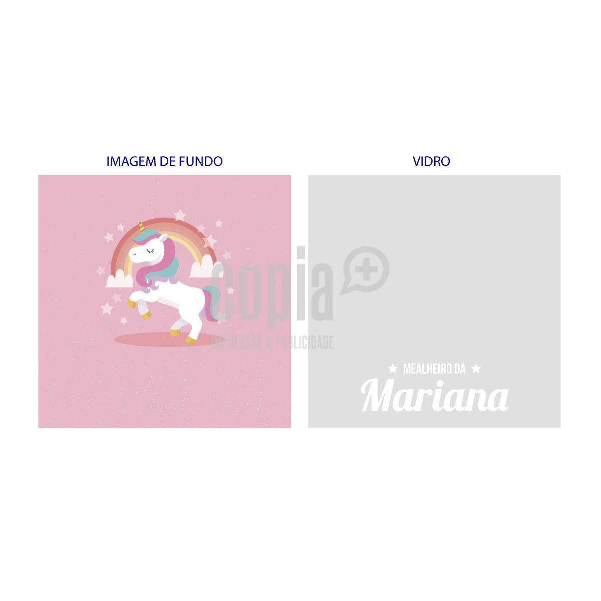 mealheiro caixa madeira com vidro unicornio mod.13