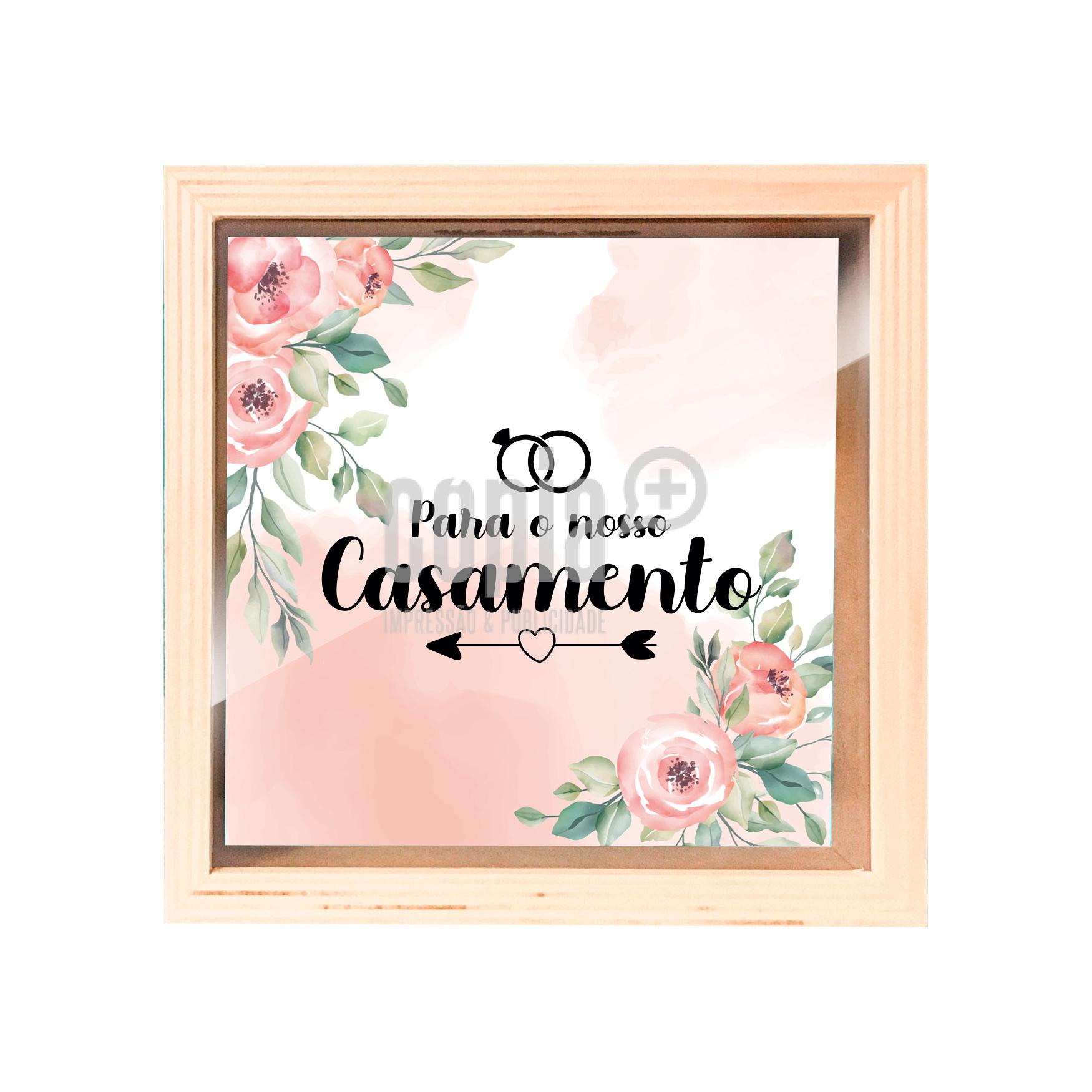 Mealheiro Moldura Vidro 14