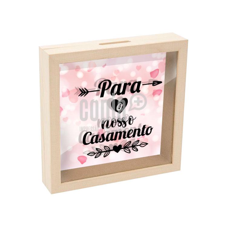mealheiro caixa madeira com vidro para o nosso casamento mod.21