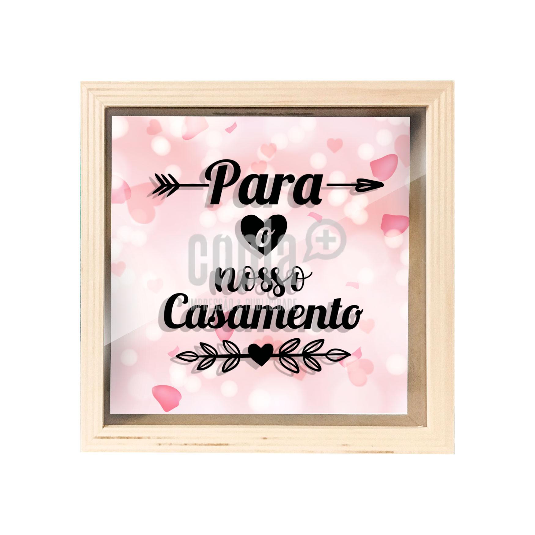 mealheiro caixa madeira com vidro para o nosso casamento mod.21