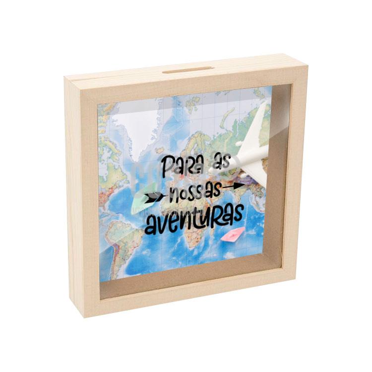 mealheiro caixa madeira com vidro para as nossas aventuras mod.3