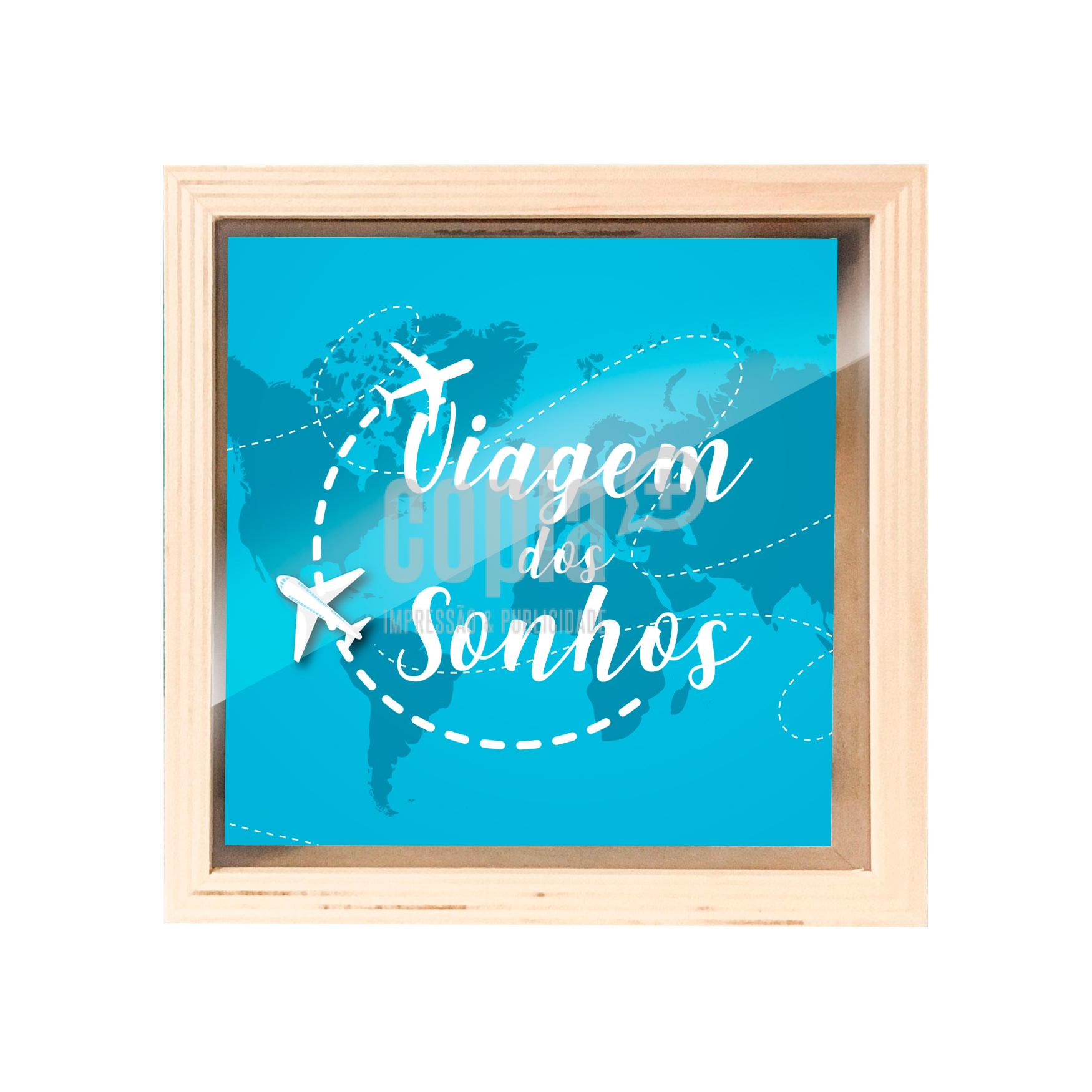 mealheiro caixa madeira com vidro viagem dos sonhos mod.4