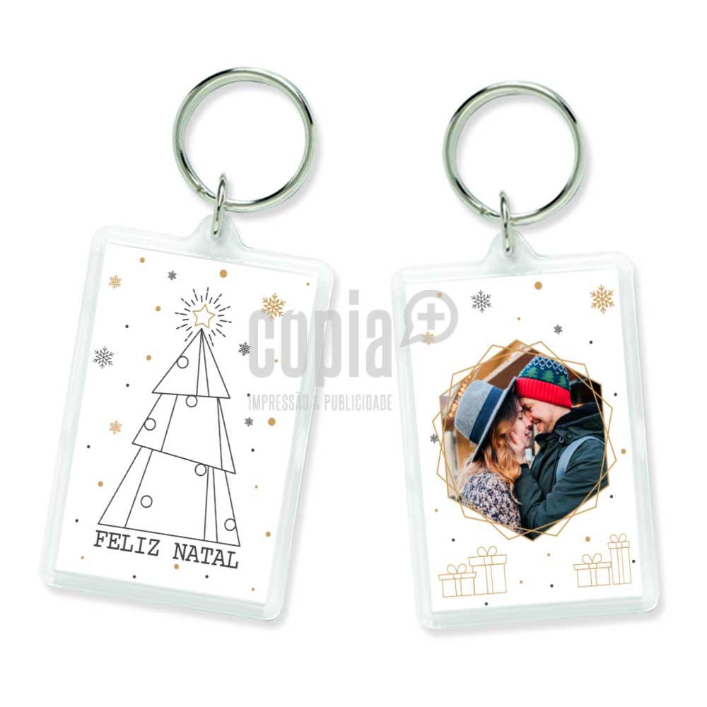 porta-chaves feliz natal