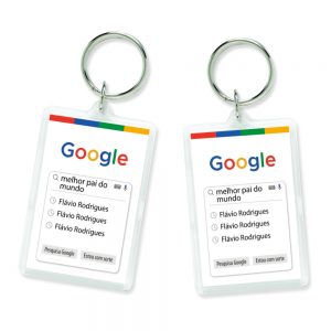 Porta-chaves acrílico Dia do Pai Google 54
